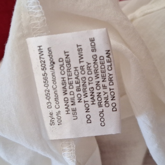 Ladies sleeveless Roper brand sheer cotton shirt size L - Picture 5 of 7